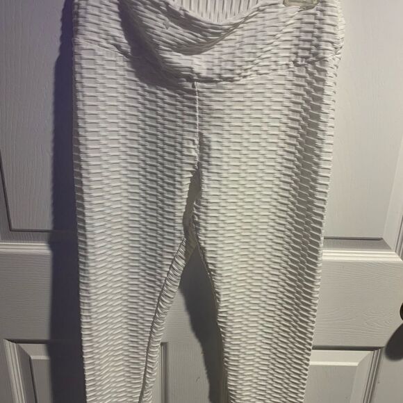Waffle leggings size large white - Picture 2 of 4